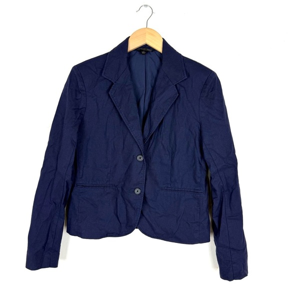 ATM linen boy blazer in ink - Picture 4 of 9